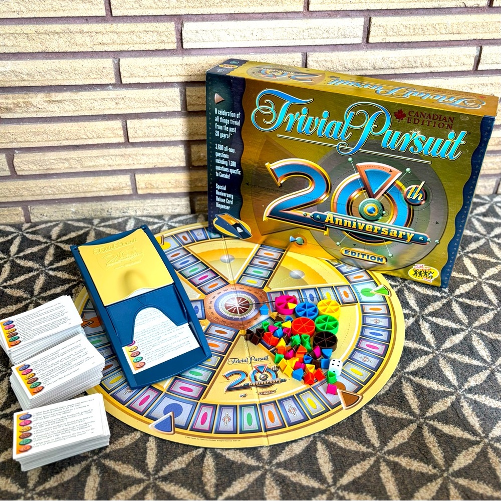 2002 Trivial Pursuit 20th Anniversary Game - Canadian Edition - Trivia Boardgame
